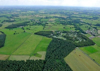 Aerial View of Warren Forest Park Nidderdale