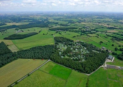 Aerial View of Warren Forest Park Nidderdale