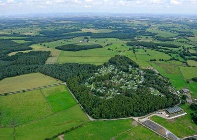 Aerial View of Warren Forest Park Nidderdale