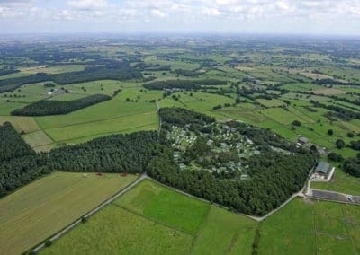 Aerial View of Warren Forest Park Nidderdale