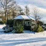 The snowy summer house