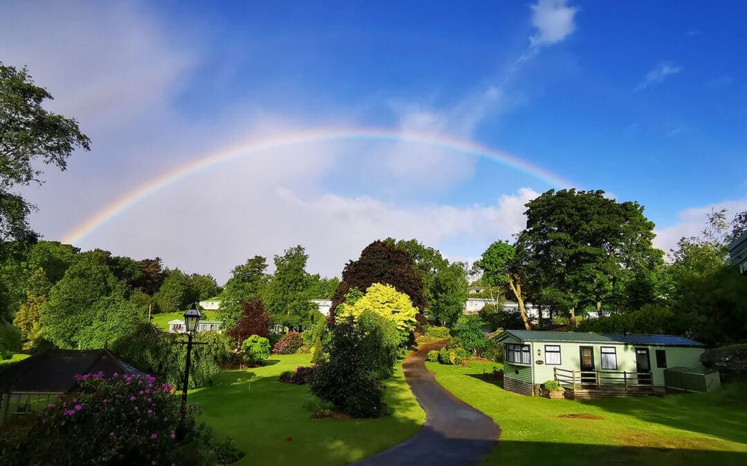 When it rains, look for rainbows.