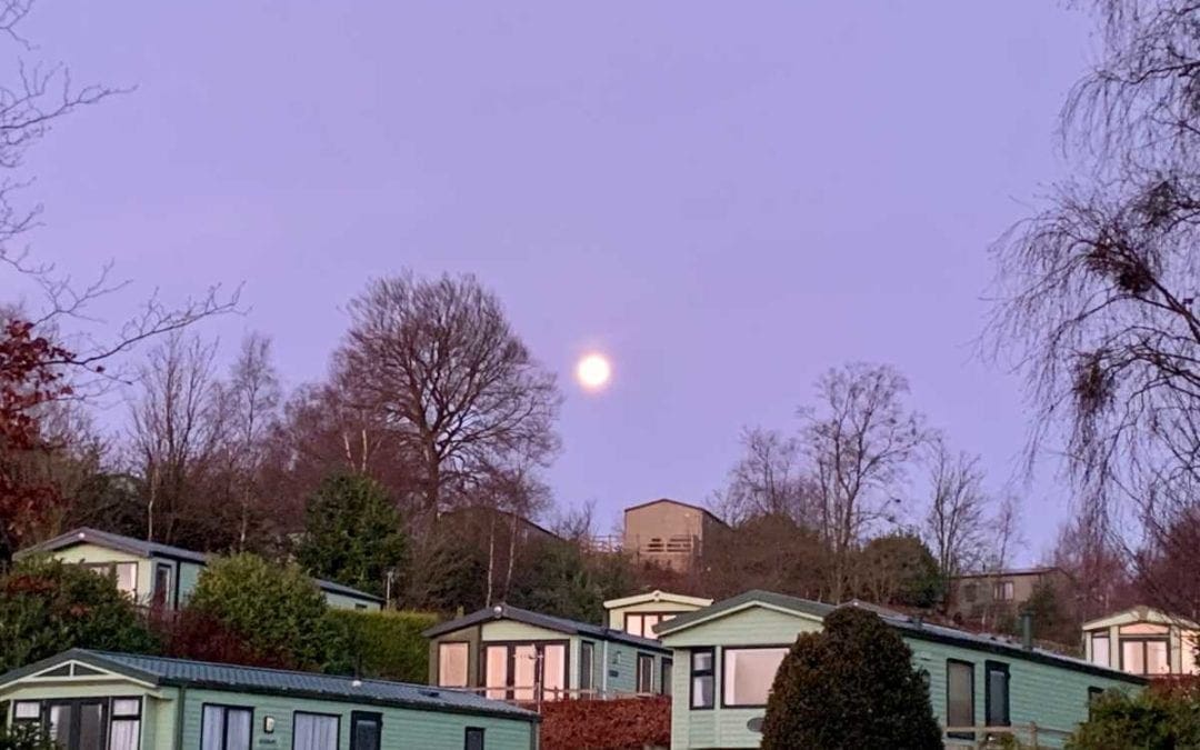 Houses with the Moon in the Sky