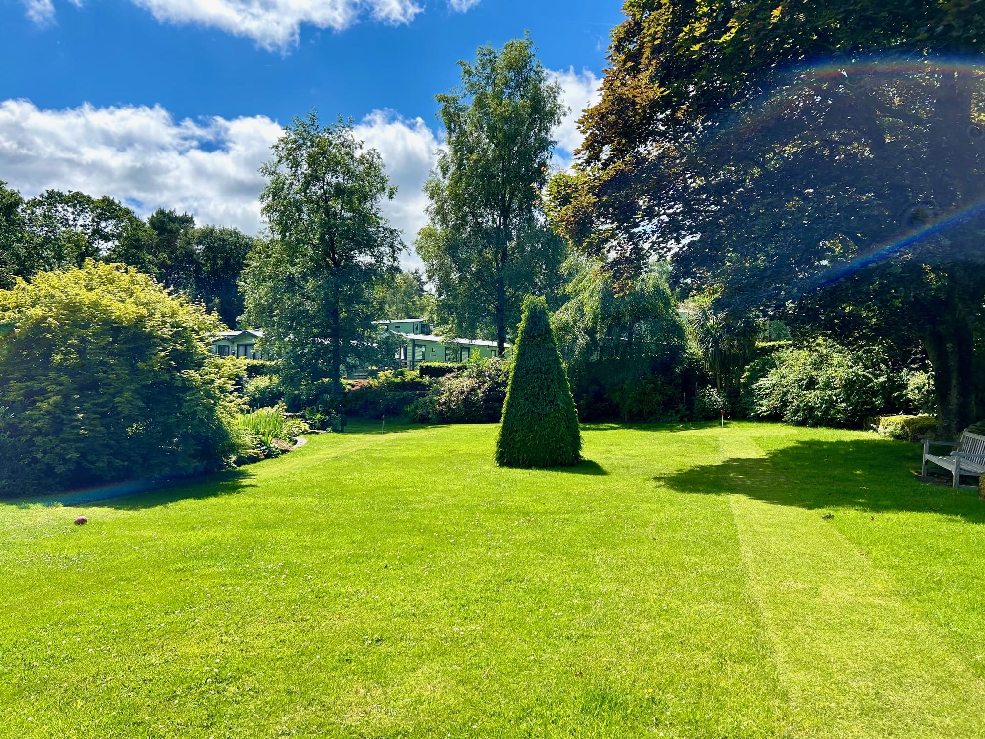 Vintage Ford tractor North Yorkshire countryside view