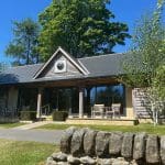 The May Library building at Warren Forest Park