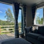 Cozy living area in a holiday lodge at Warren Forest Park