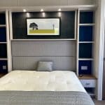 Well-designed bedroom in a holiday lodge at Warren Forest Park