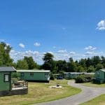 Holiday homes and scenic pathway at Warren Forest Park