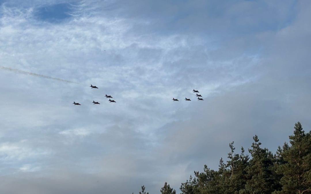 Red Arrows Fly By