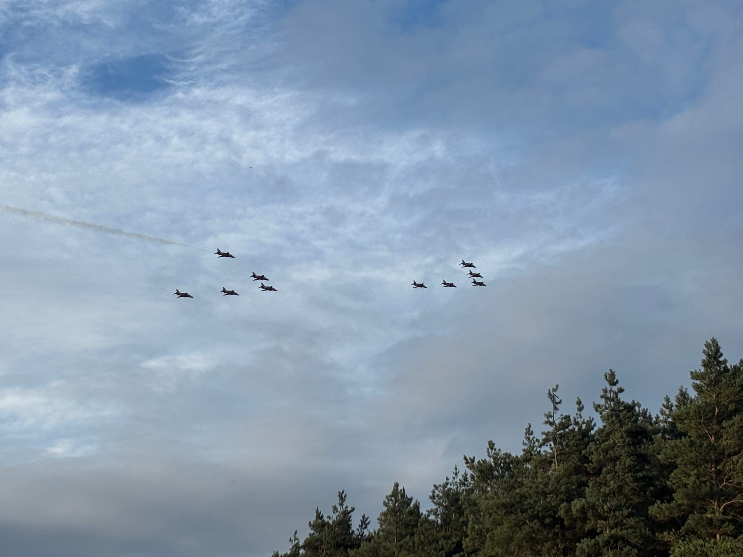 Red Arrows Fly By