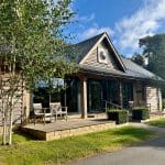 Welcoming lodge at Warren Forest Park