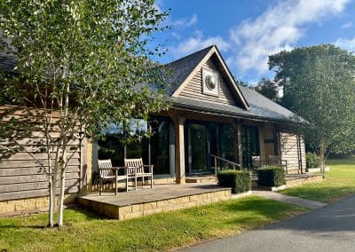 Welcoming lodge at Warren Forest Park